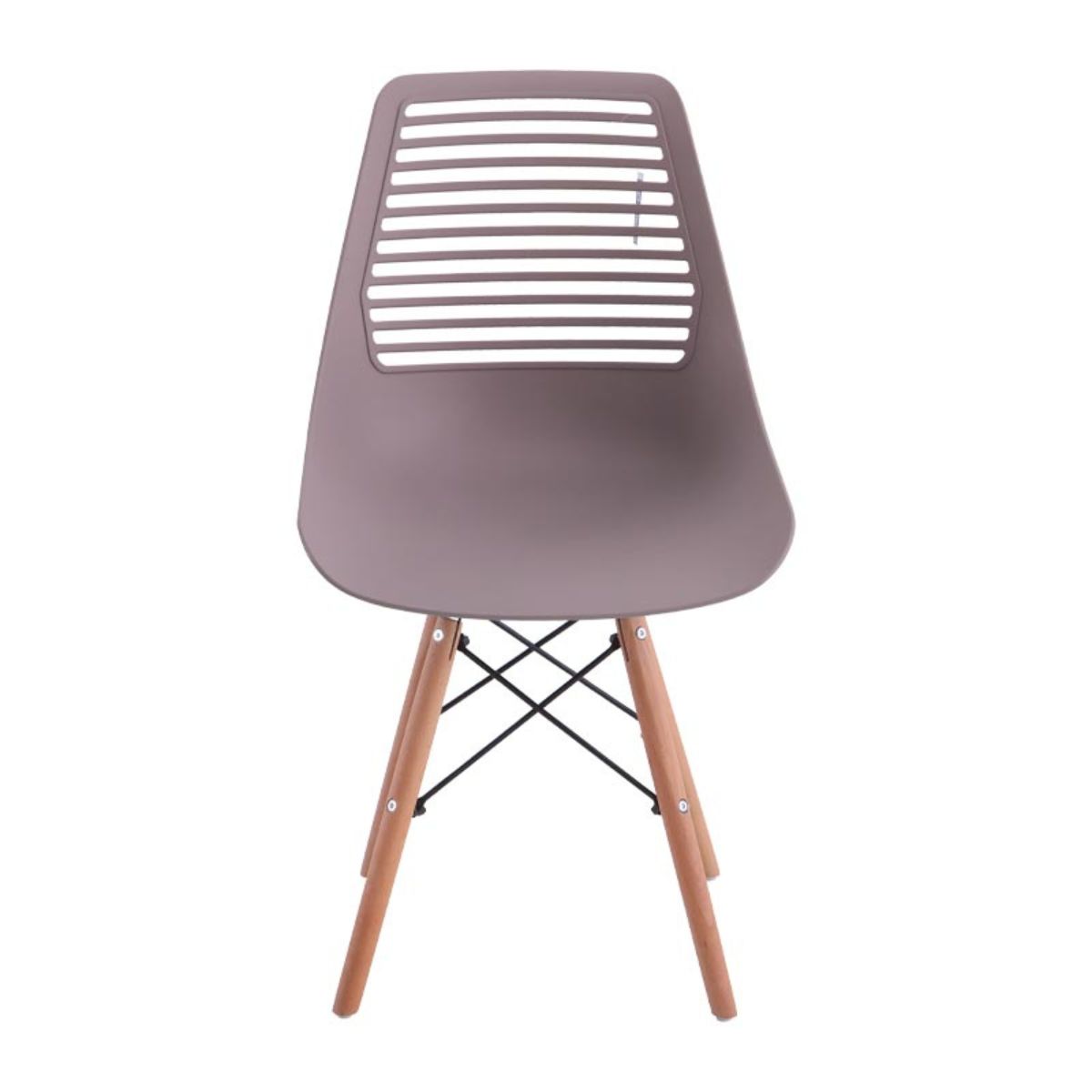 GENERICO - Silla plástica Camila Beige 4 unidades Bighouse