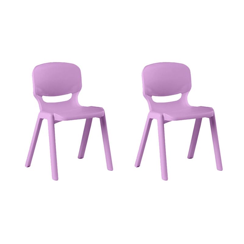GENERICO - Sillas para niños 30x32x51cm Morado 2 unidades Bighouse