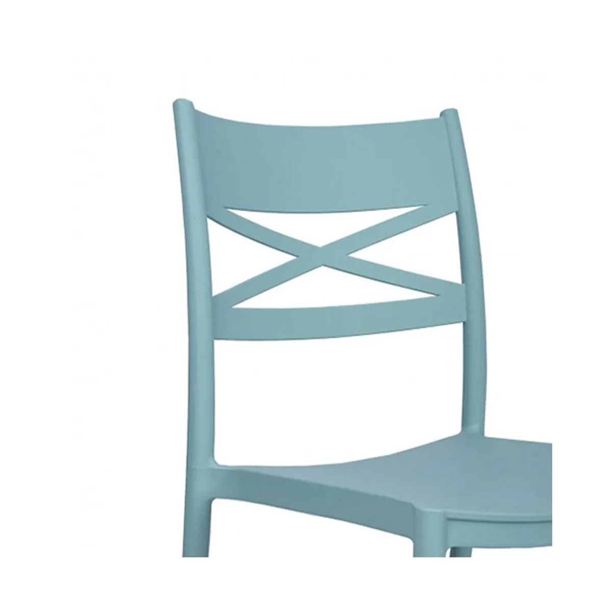 GENERICO - Silla plástica Emmy verde 4 unidades Bighouse