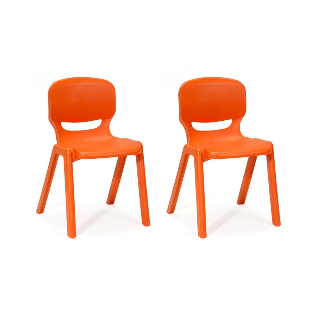 GENERICO - Sillas para niños Naranjo Fluor 2 unidades Bighouse