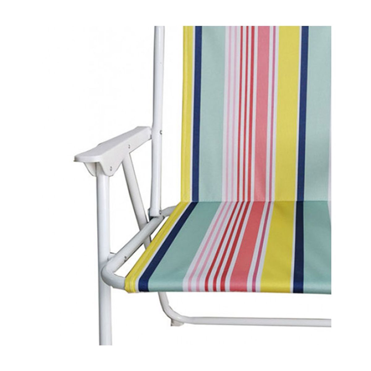 GENERICO - Silla plegable camping Amarilla Rosa 2 unidades Bighouse