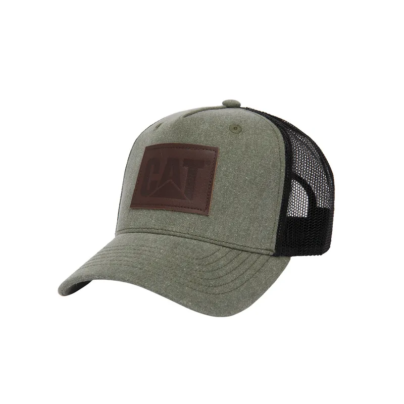 CAT - Jockey Casual Cat Logo Leather Pat Hombre CAT