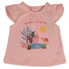 PILLIN - Polera Bebe Niña Naranja