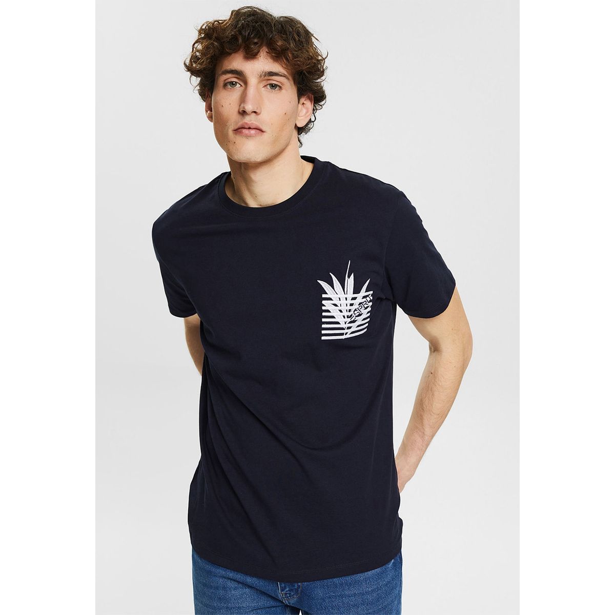 ESPRIT - Polera Con Bordado Estampado Hombre Esprit ESPRIT