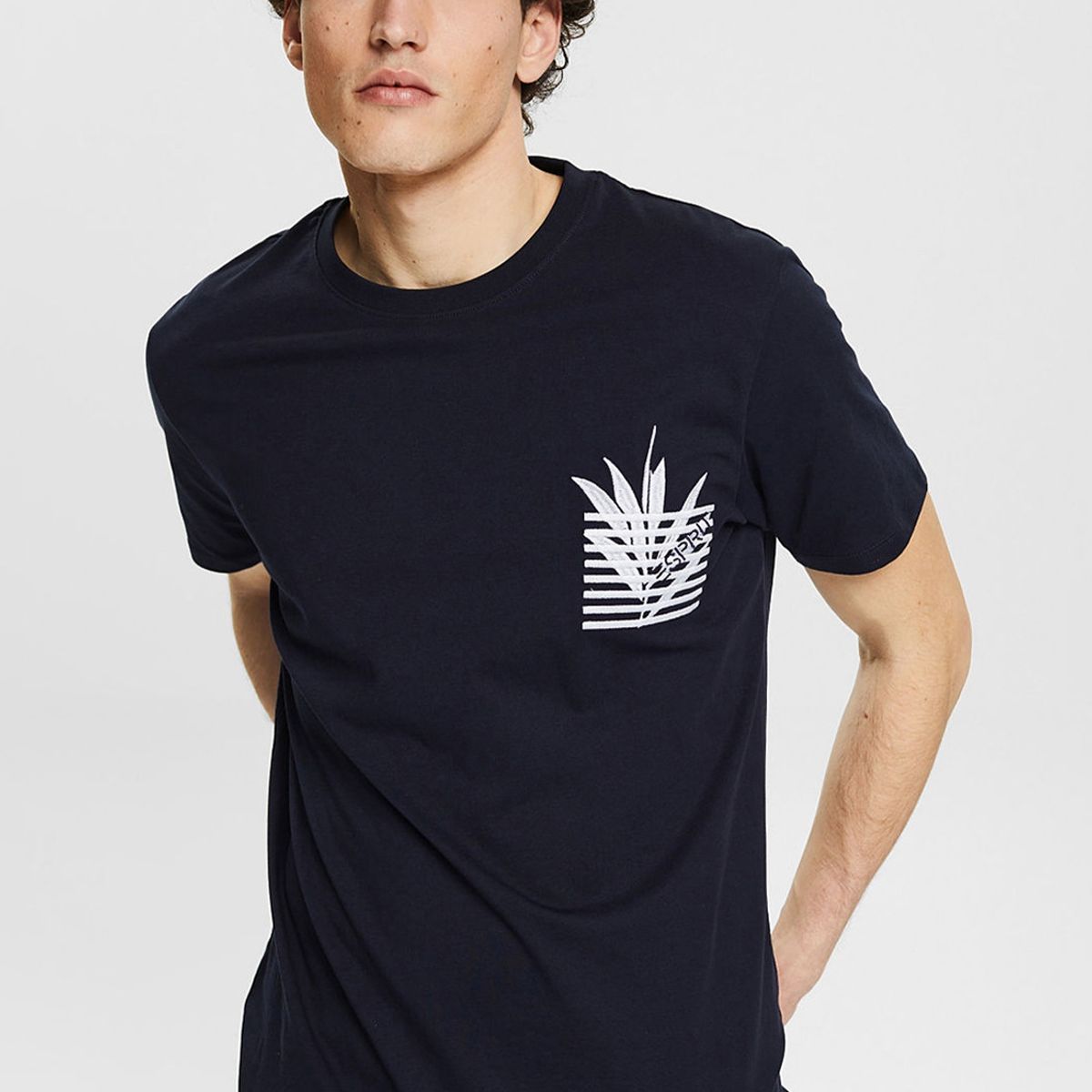 ESPRIT - Polera Con Bordado Estampado Hombre Esprit ESPRIT