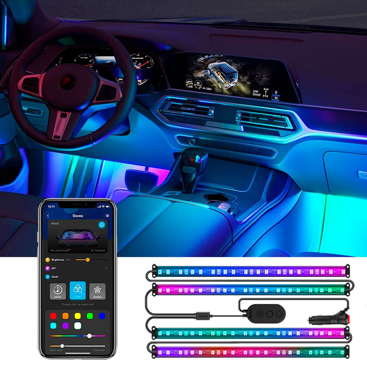 GOVEE - Tira de Luces LED Smart para Auto