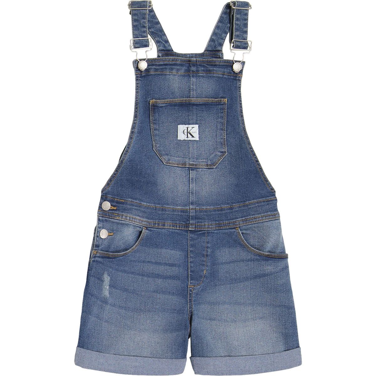 CALVIN KLEIN - Jardinera Cuffed Denim Azul Calvin Klein