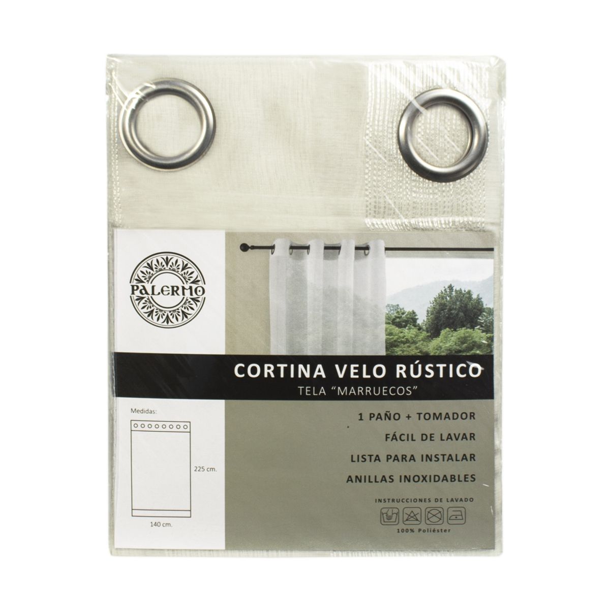 PALERMO - CORTINA CONFECCIONADA VELO MARRUECOS