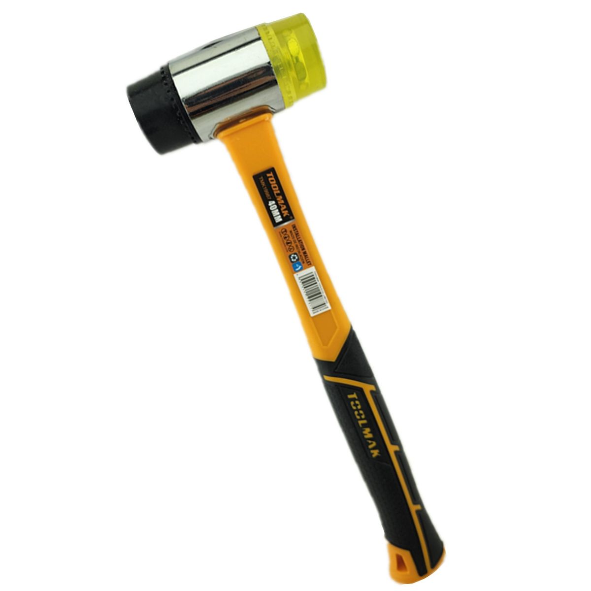 GENERICO - Martillo Suave Doble Cara Cabeza Goma Plástico 40mm Tmk19987