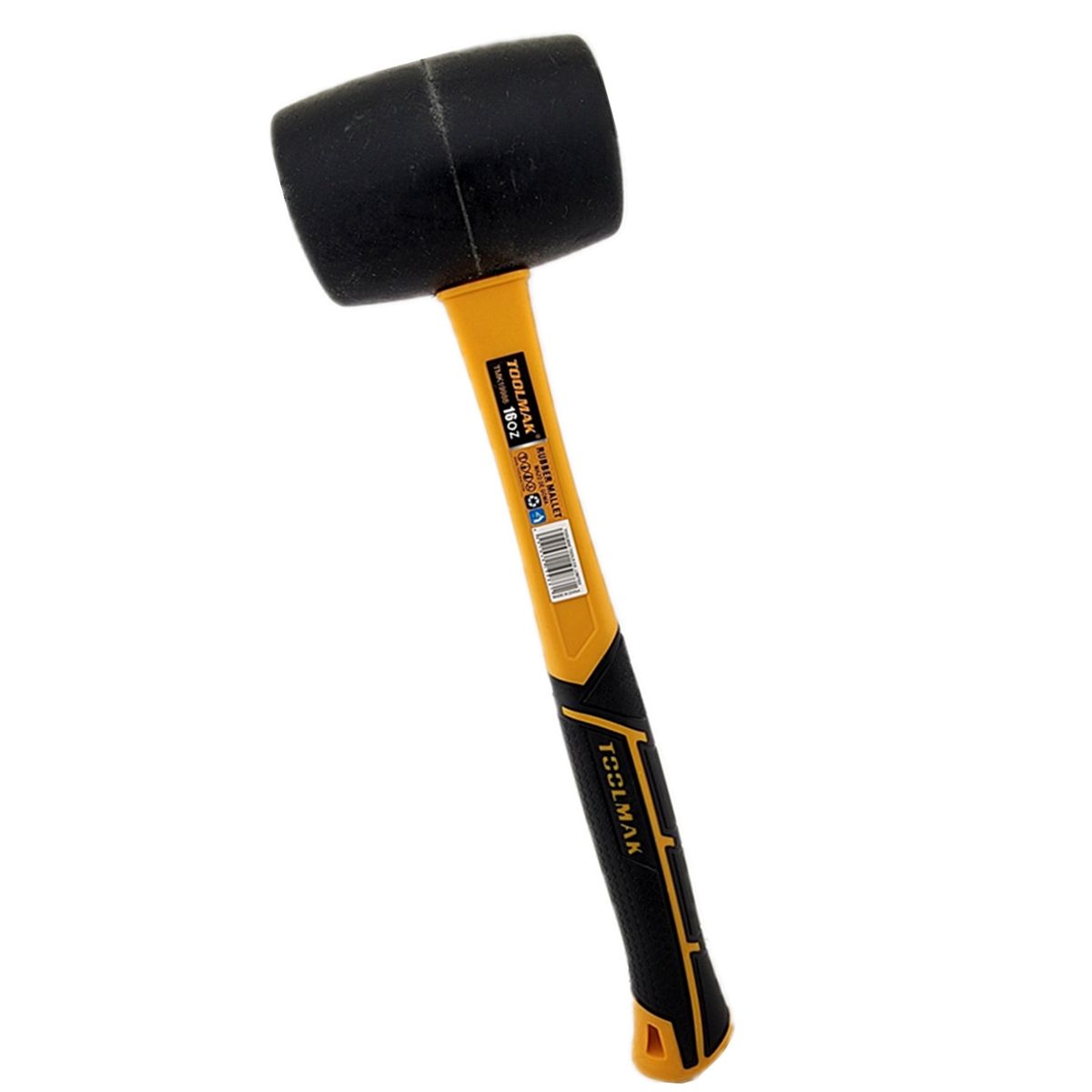 GENERICO - Combo Martillo Mazo De Goma 16oz Toolmak Tmk19988