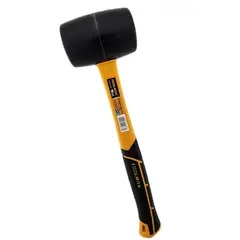 GENERICO - Combo Martillo Mazo De Goma 16oz Toolmak Tmk19988