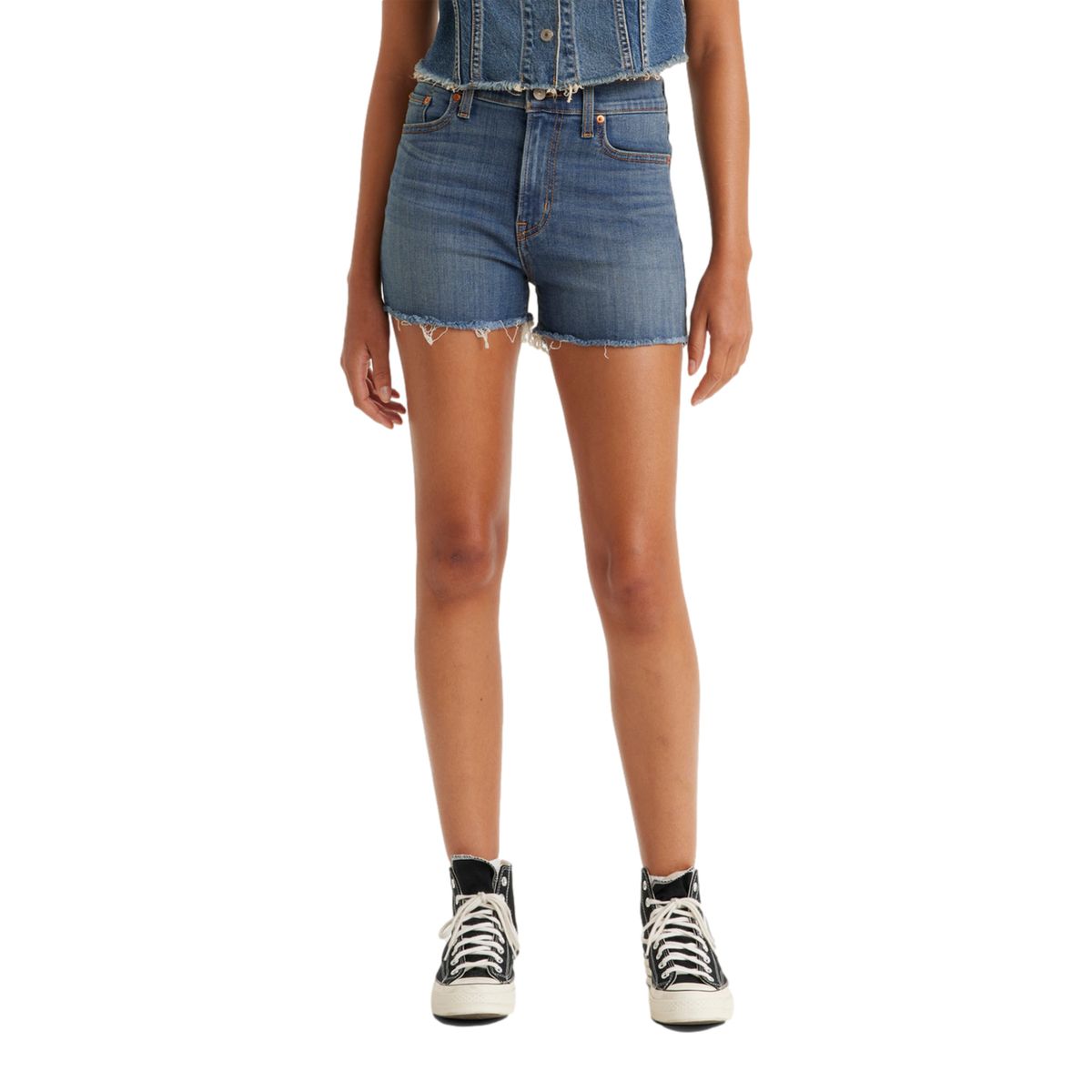 LEVIS - Shorts Mujer High Rise Azul Levis