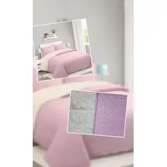 ANGELES DEL HOGAR - Cubrecama Quilt con chiporro 2 plazas