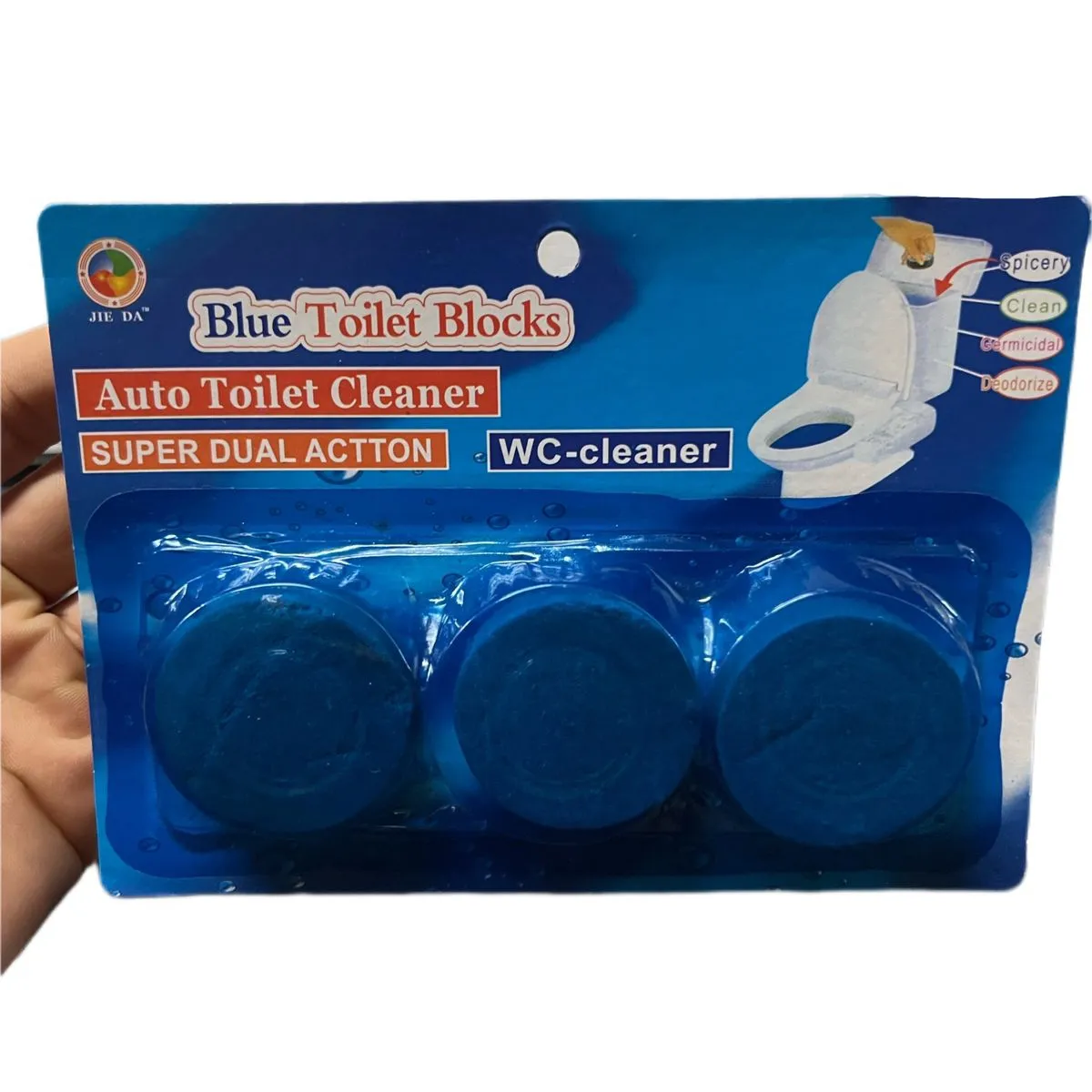 GENERICO - Pastillas Limpiadoras Para Baño Azul