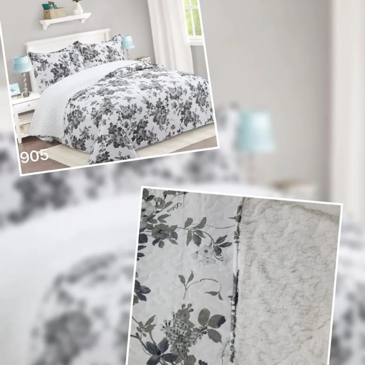 ANGELES DEL HOGAR - Cubrecama Quilt con chiporro 2 plazas