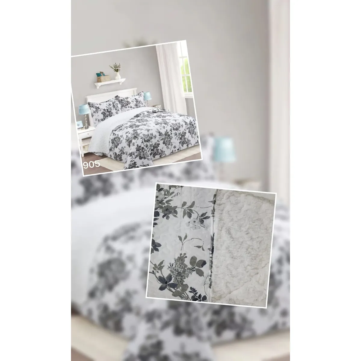 ANGELES DEL HOGAR - Cubrecama Quilt con chiporro 2 plazas