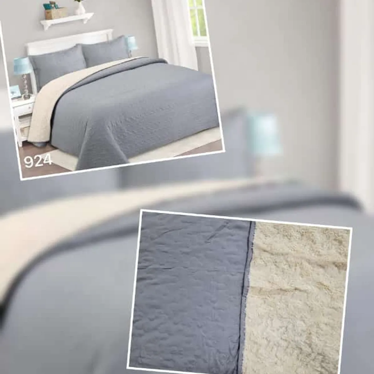 ANGELES DEL HOGAR - Cubrecama Quilt con chiporro 2 plazas