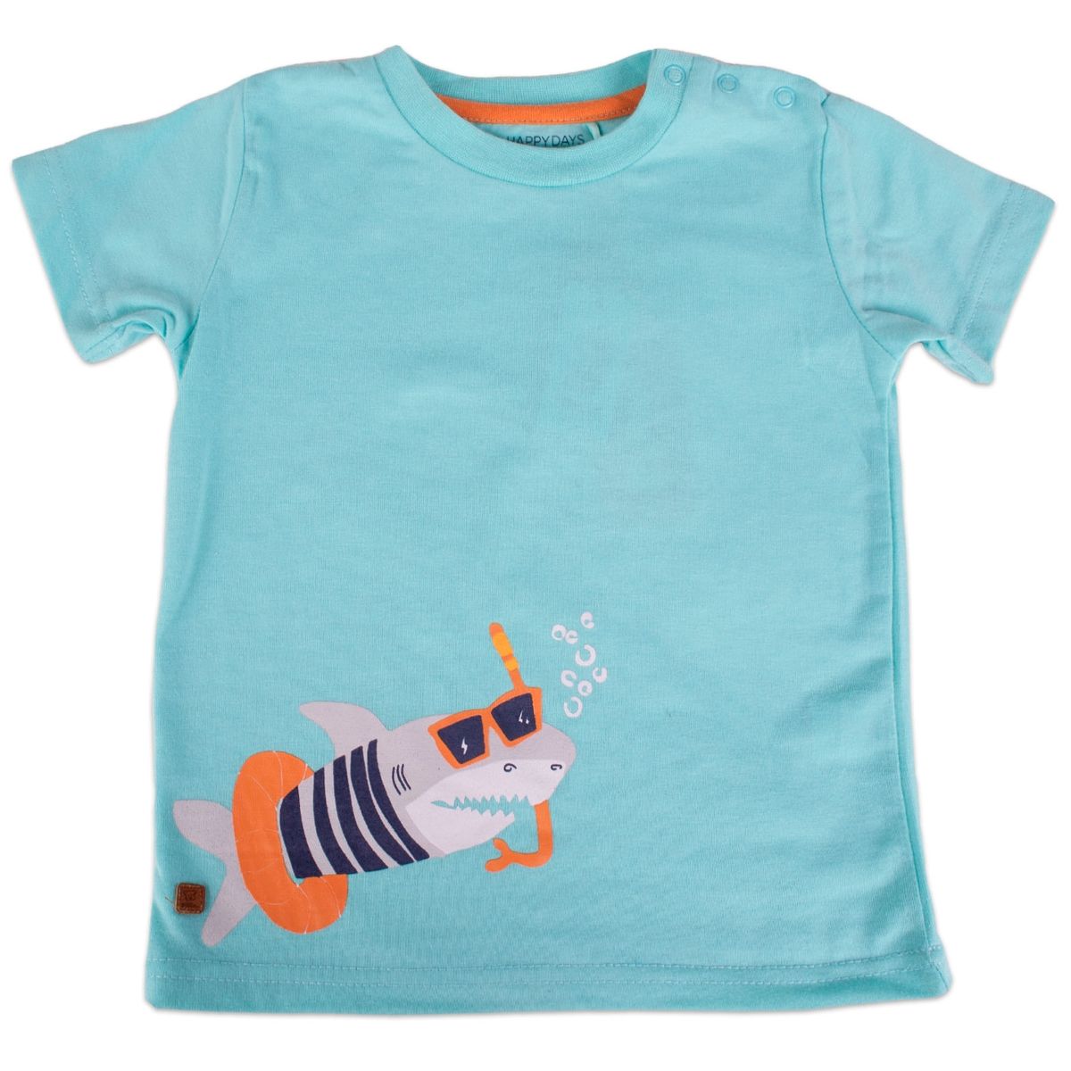 PILLIN - Polera Manga Corta Bebe Niño Turquesa Pillin PILLIN