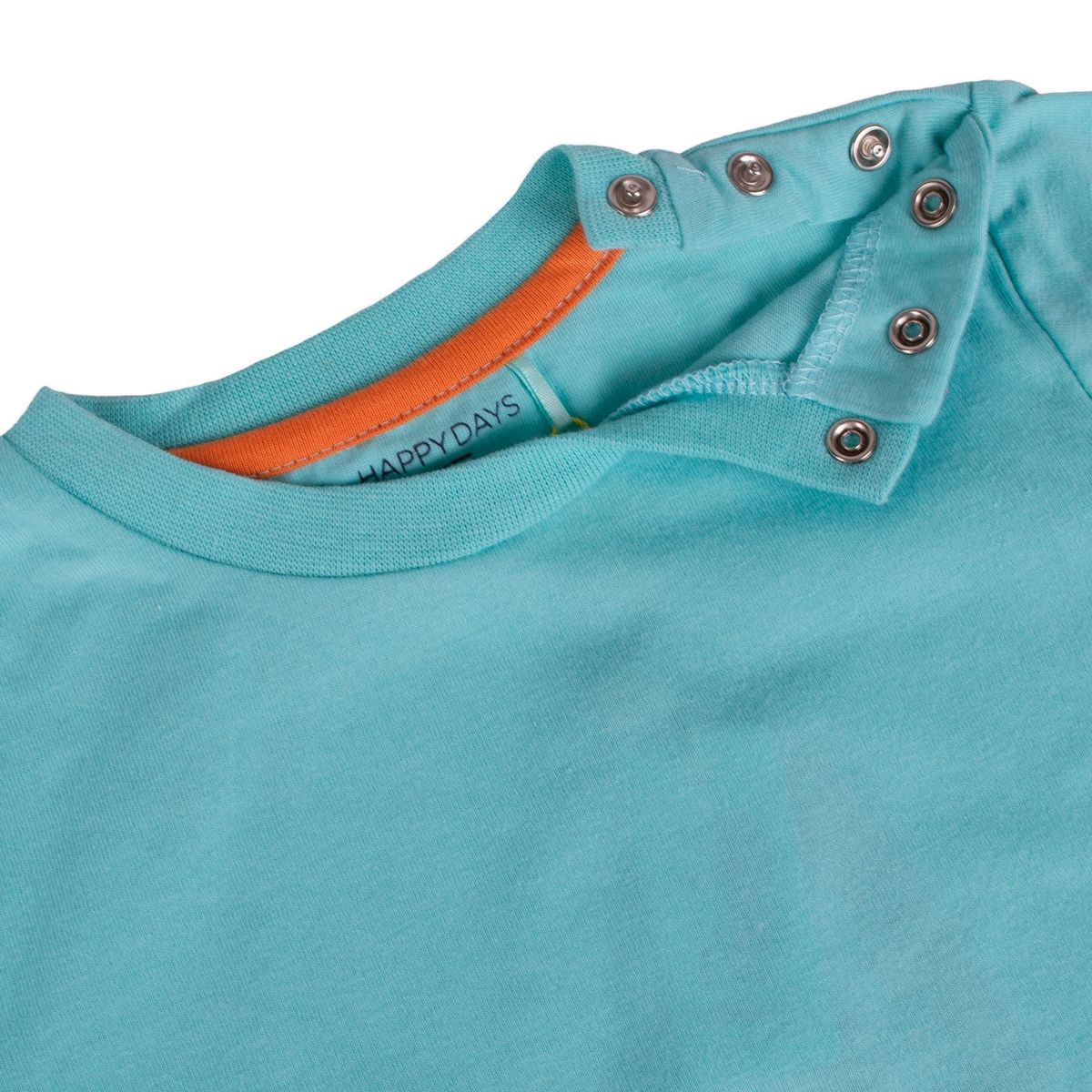 PILLIN - Polera Manga Corta Bebe Niño Turquesa Pillin PILLIN