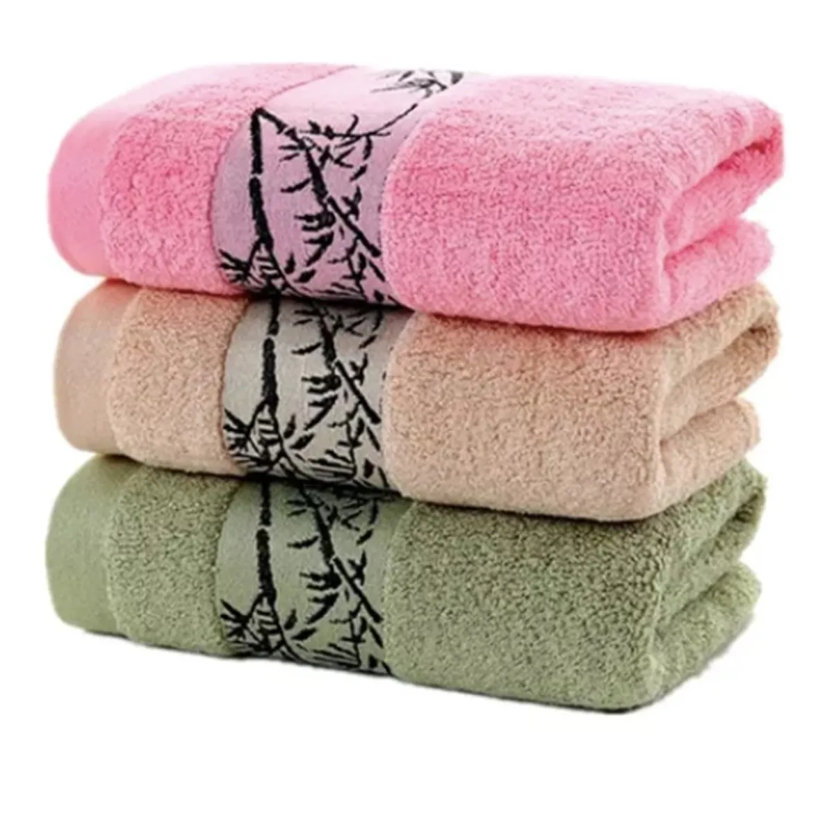 ANNI STAR - Set 4 Toalla De Baño Algodón Bamboo Súper Suaves