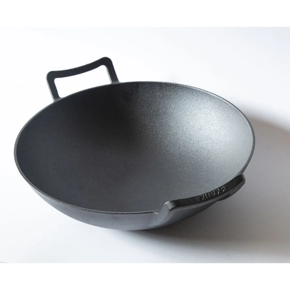 KANKA - KANKA - Wok Disco de 36cm Hierro Fundido Premium Base Plana