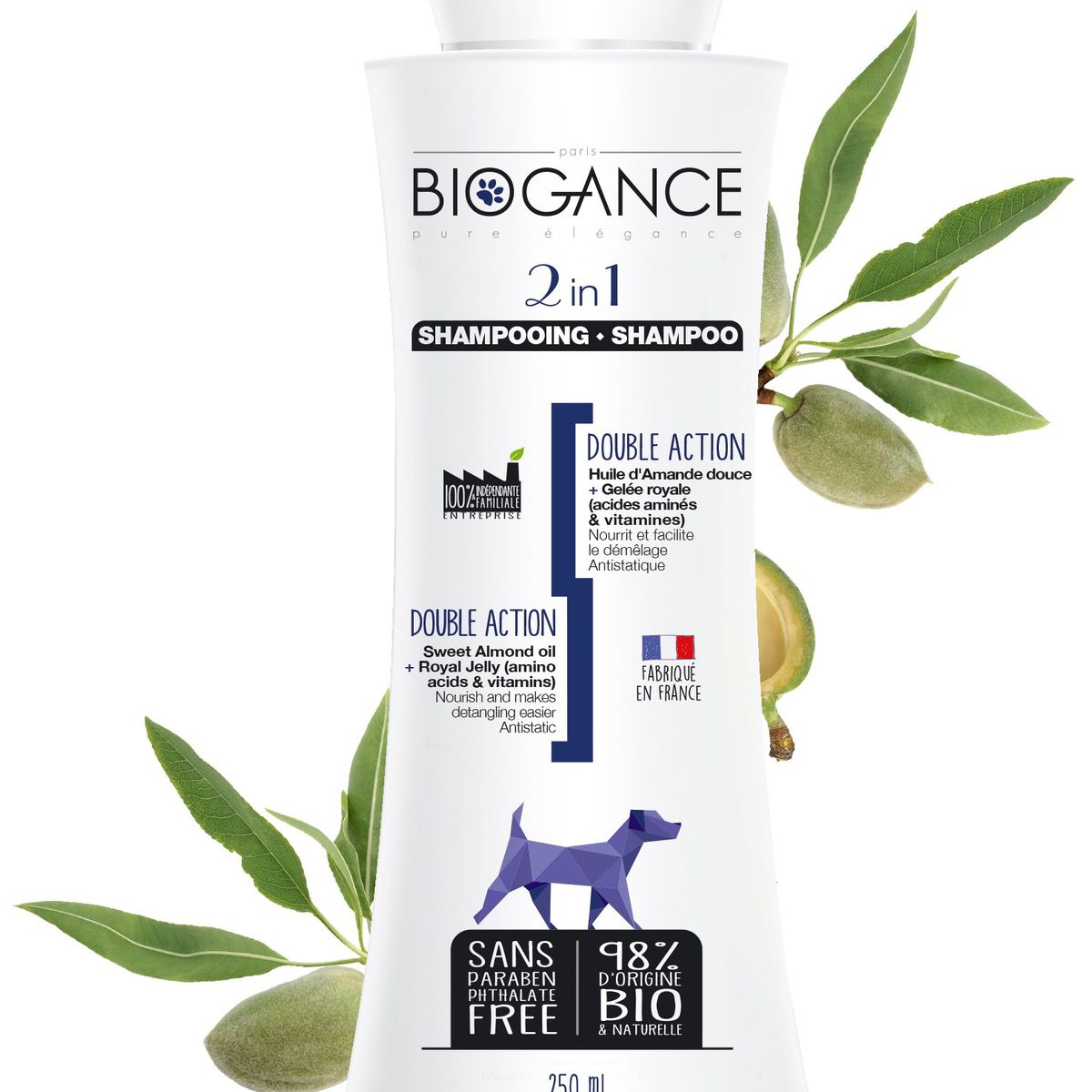 BIOGANCE - Shampoo Y Acondicionador 2 In 1, 250 Ml, Biogance.