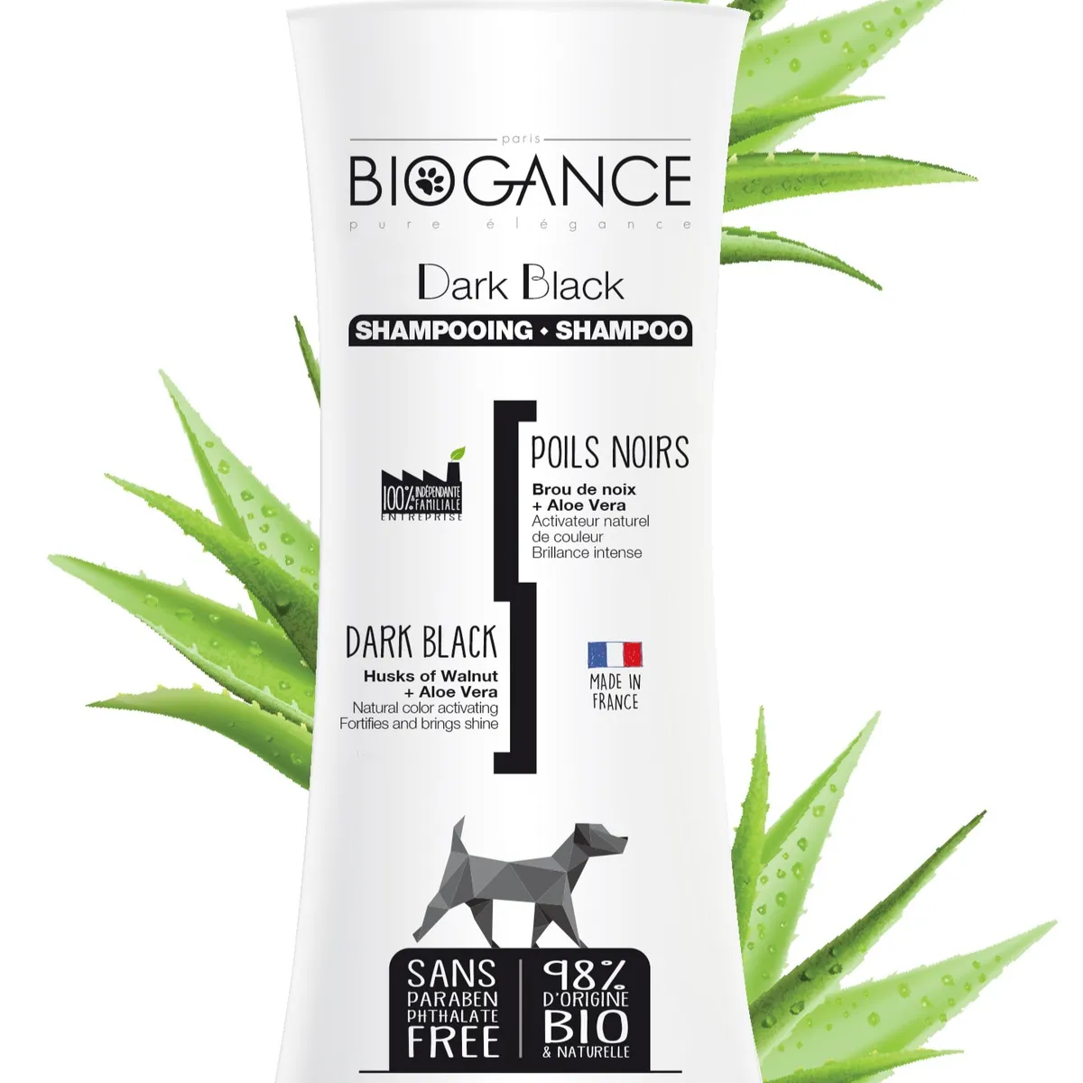 BIOGANCE - Shampoo Dark Black (pelaje Negro) 250 Ml, Biogance.