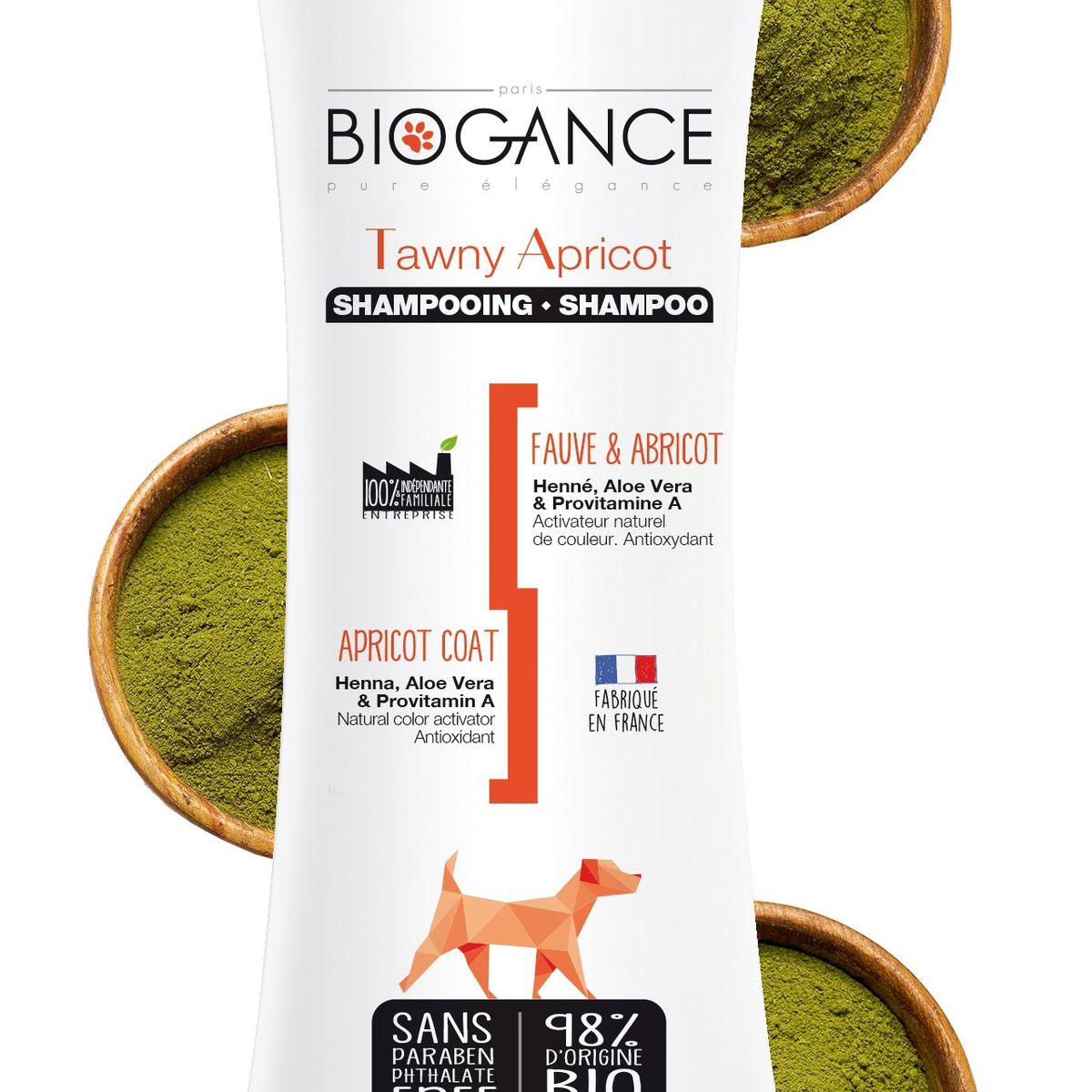 BIOGANCE - Shampoo Tawny Apricot 250 Ml (para Pelos Cafe), Biogance.