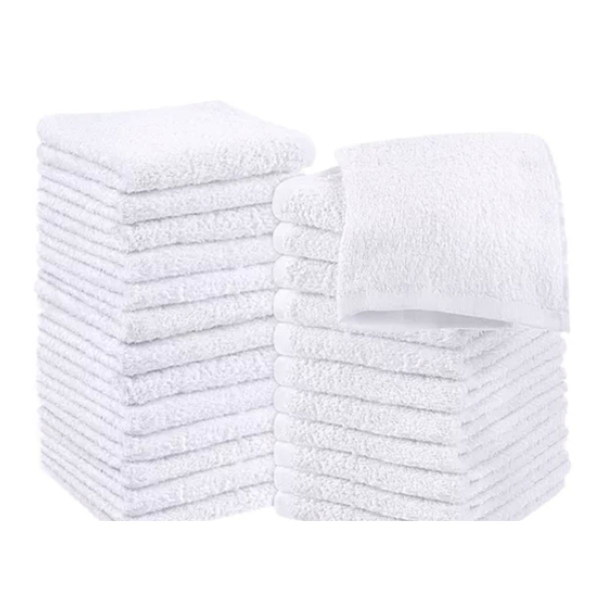 GENERICO - Pack 12 Toallas Blanco Cuadrada De 25 X 25 Cm Favorito Calificación 4.5 de 5