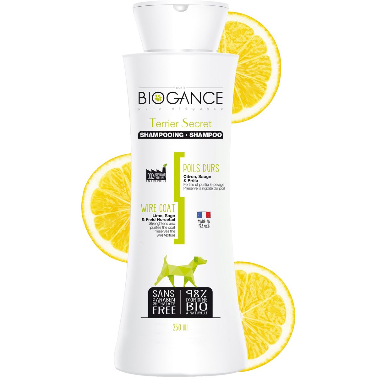 BIOGANCE - Shampoo Terrier Secret (pelo De Alambre) 250 Ml, Biogance.