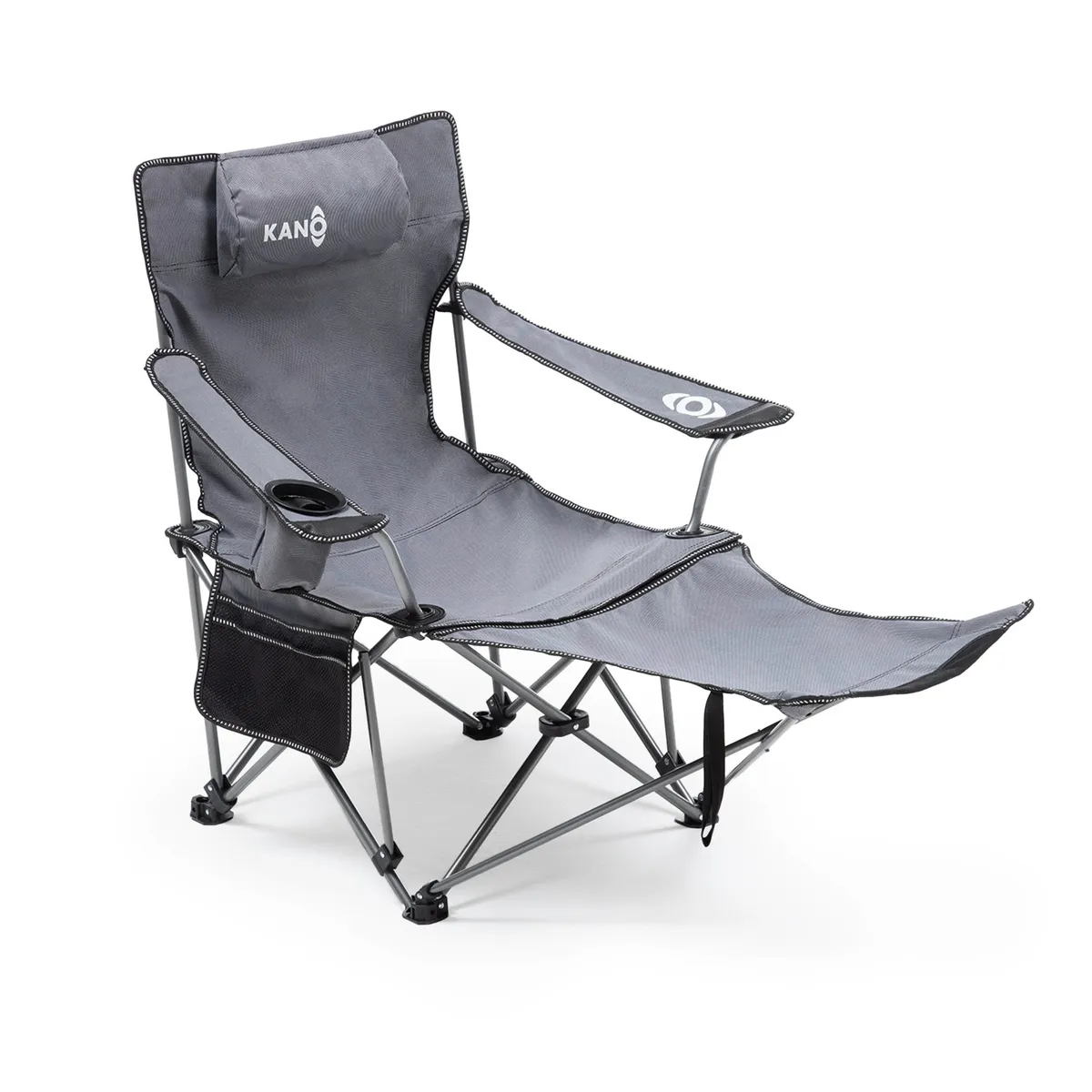 KANO - Silla Reposera Plegable Camping Kano con Reposapies