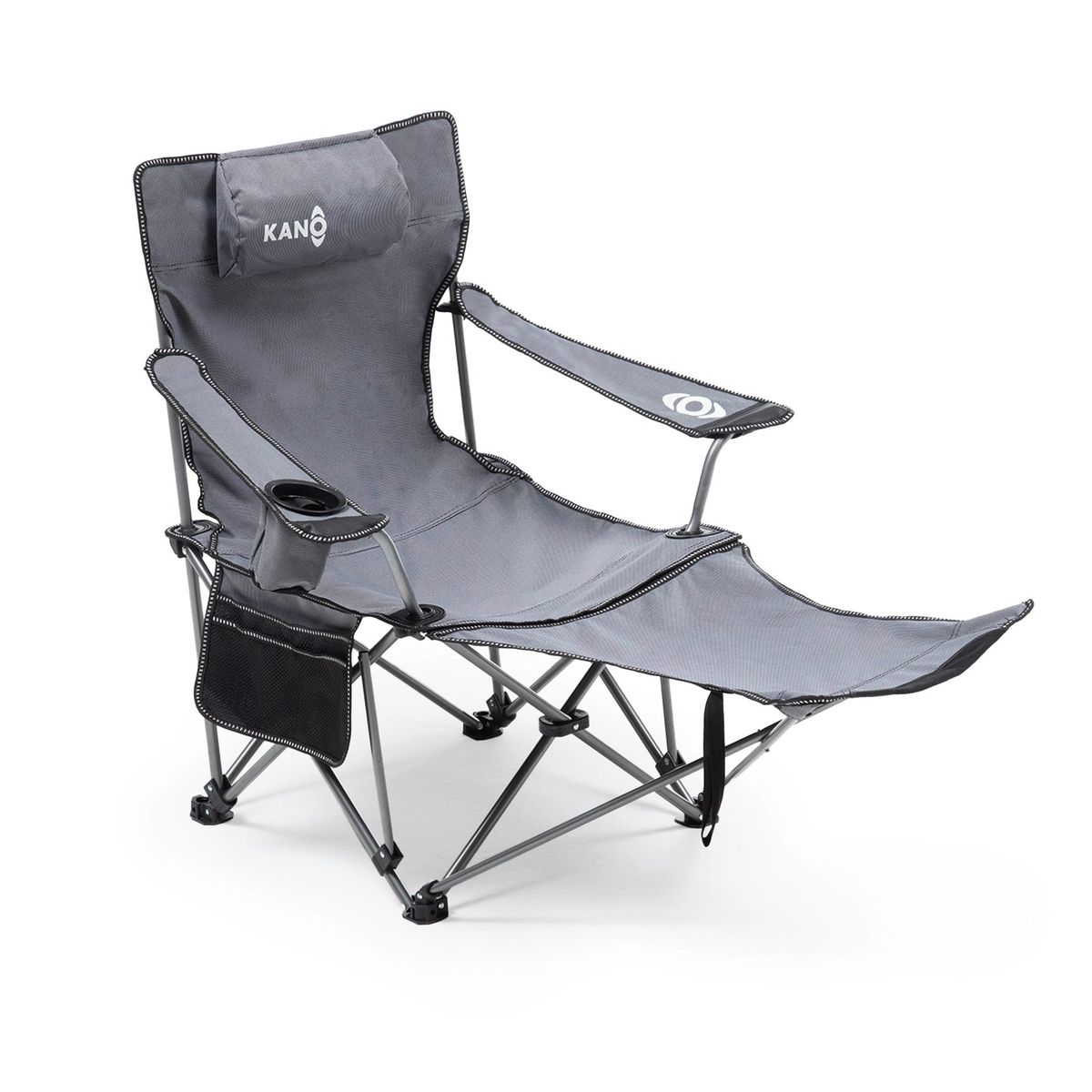 KANO - Silla Reposera Plegable Camping Kano con Reposapies