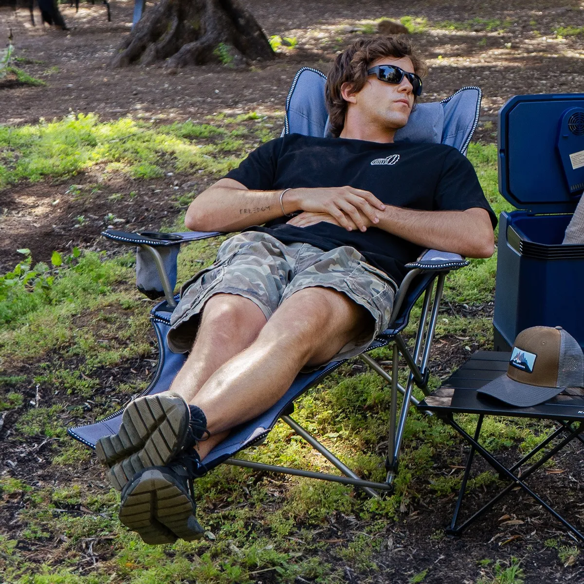 KANO - Silla Reposera Plegable Camping Kano con Reposapies