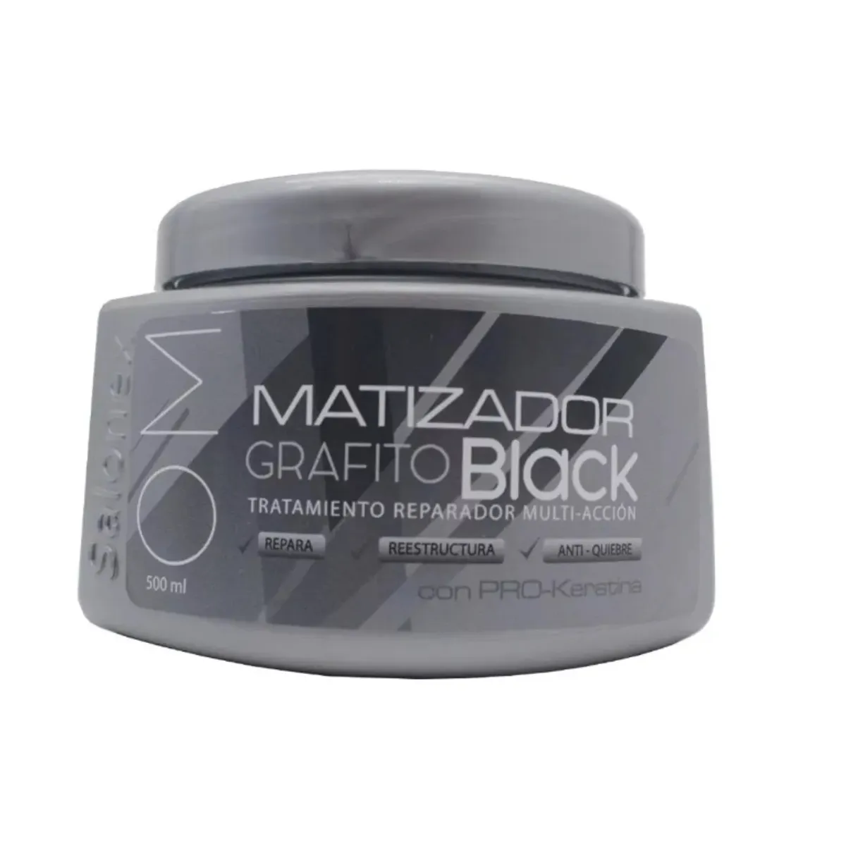 GENERICO - Crema Matizador De Cabello Grafito Salonex 500ml.