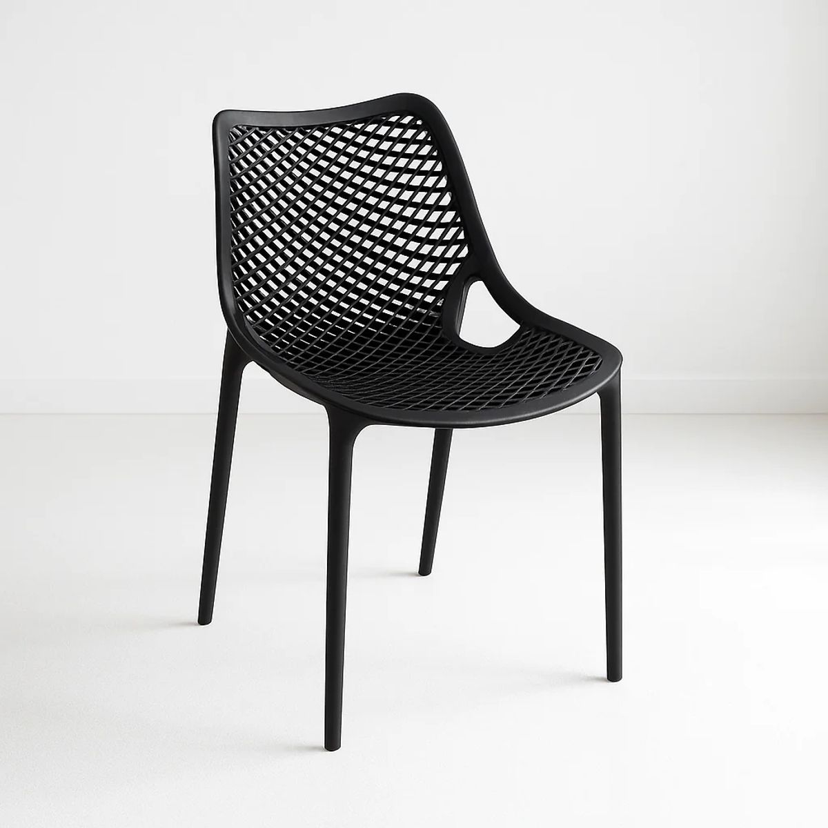 KLIK - Silla de Restaurant o Terraza Exterior Air Berlín - Negra KLIK