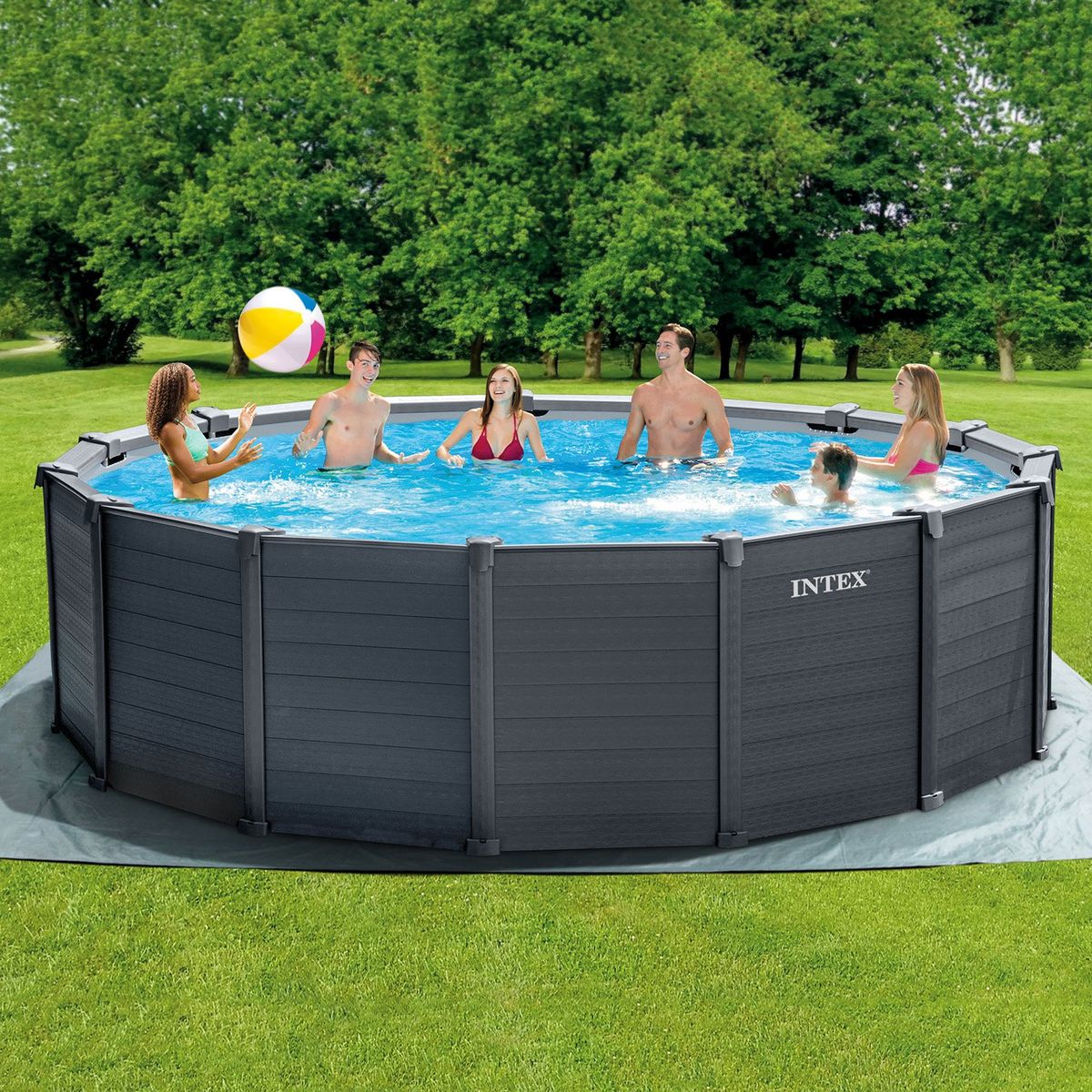 INTEX - Piscina Estructural Intex Con Paneles 478 Cm