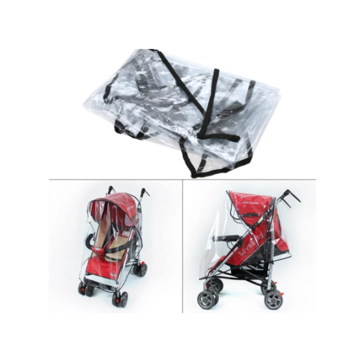 GENERICO - Cubre Coche Protector Impermeable Bebes Lluvia Viento Polvo