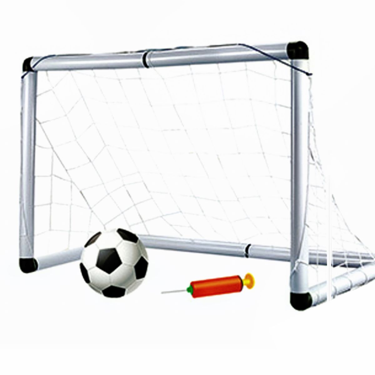 GENERICO - Arco Futbol Niño más Mini Pelota y Bombín 100cmx64cm