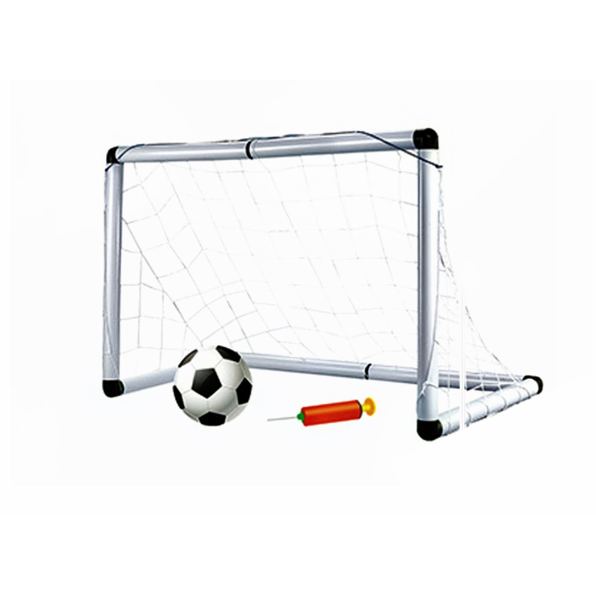 GENERICO - Arco Futbol Niño más Mini Pelota y Bombín 100cmx64cm