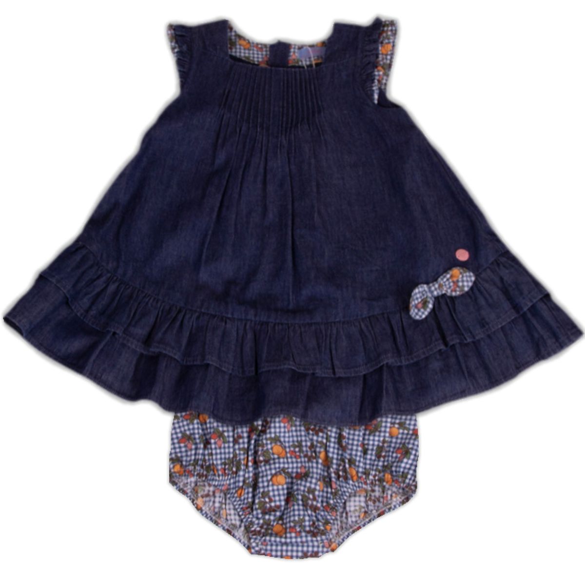 PILLIN - Vestido con Calzón Bebe Niña Celeste Pillin PILLIN