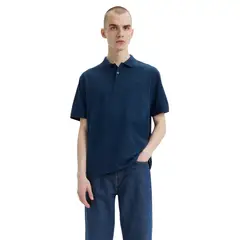 LEVIS - Polera Hombre Cuello Pique Azul