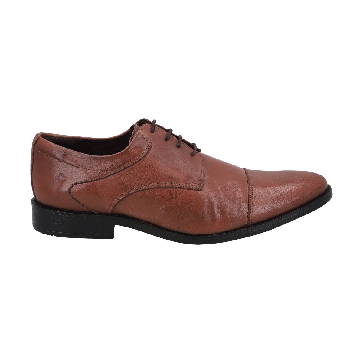 PERLATTO - Zapato Formal Hombre Cuero Marron Perlatto