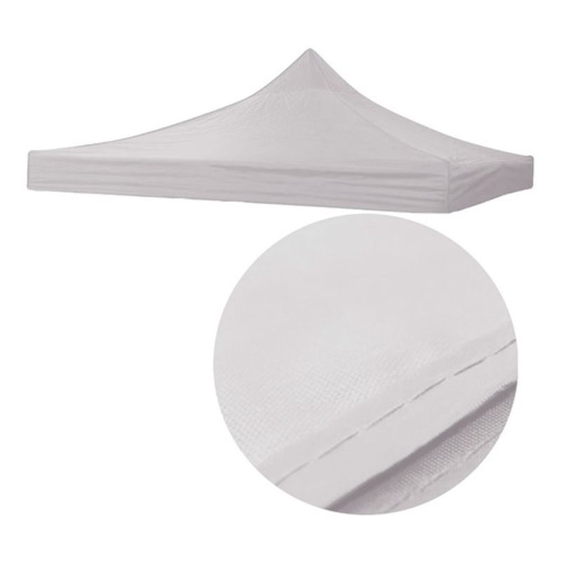 JARDIMEX - Repuesto Toldo 3x3m Impermeable Araña Blanco Reforzado