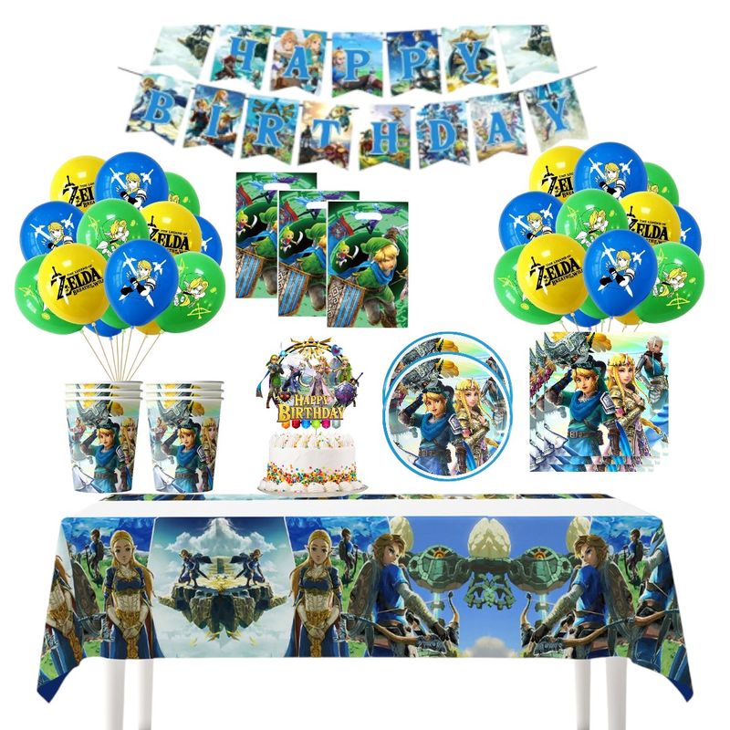 GENERICO - Pack Decoración Globos Cotillón Zelda