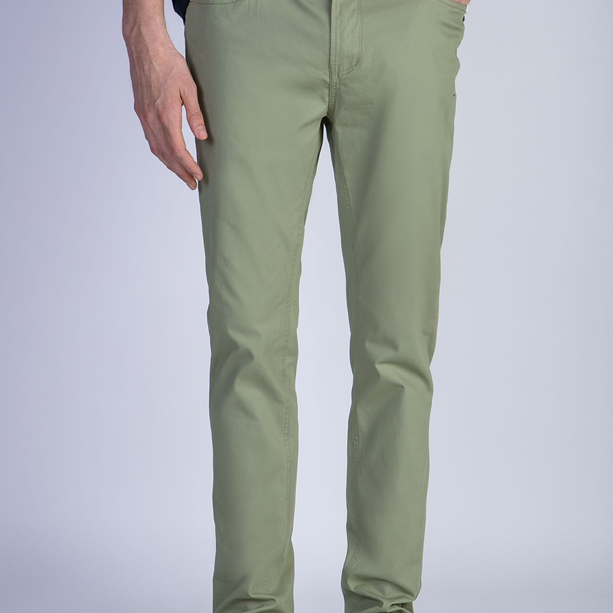 NEW MAN - Pantalón Bellagio Verde New Man