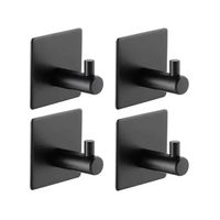 Ganchos Adhesivos Colgador Perchero Baño Cocina Acero Inox