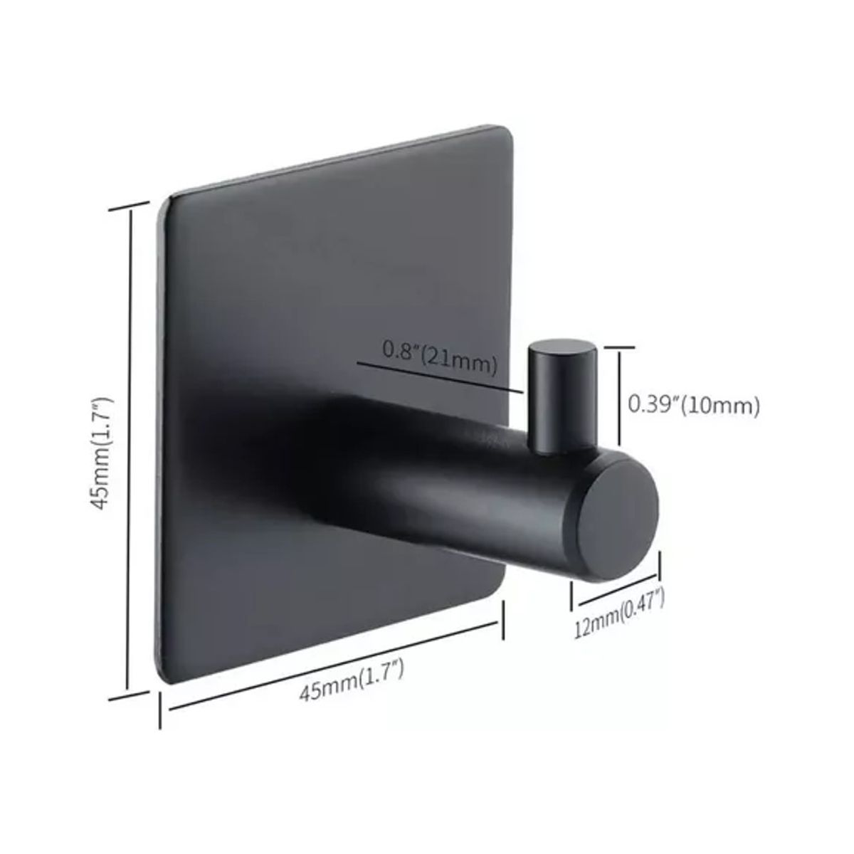 GENERICO - Ganchos Adhesivos Colgador Perchero Baño Cocina Acero Inox