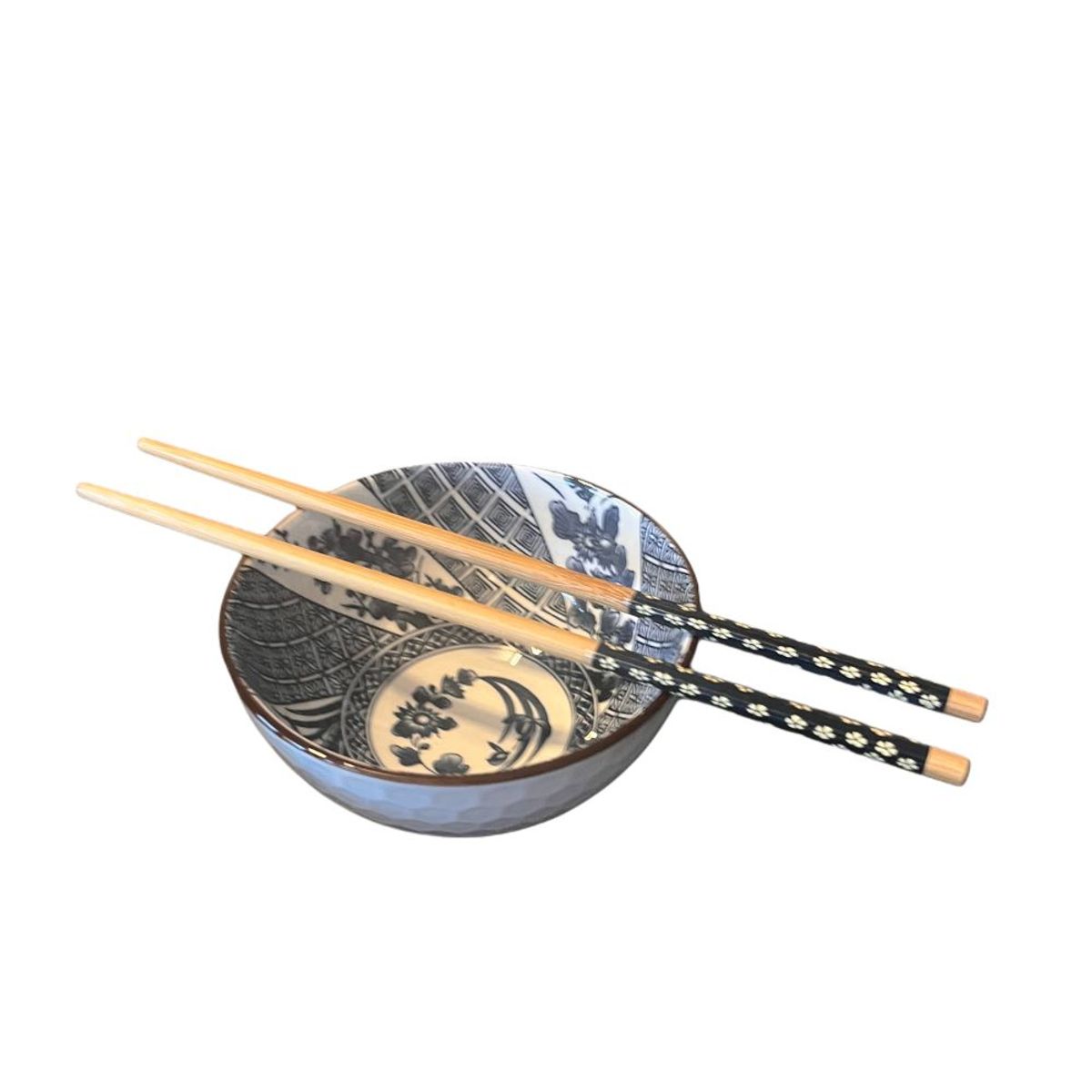 MAILYDEAS HOGAR Y MAS - Set de 4 Bowl de cerámica con palillos