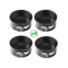 GENERICO - Set X4 Moldes Redondos Reposteria Moldes Queque Molde Torta