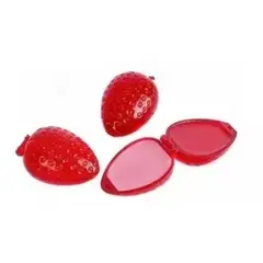 GENERICO - Pack 2 Brillos labial bálsamo hidratante frutilla para niña